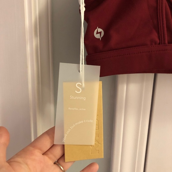 NWT Popflex Red Sports Bra - Picture 3 of 6